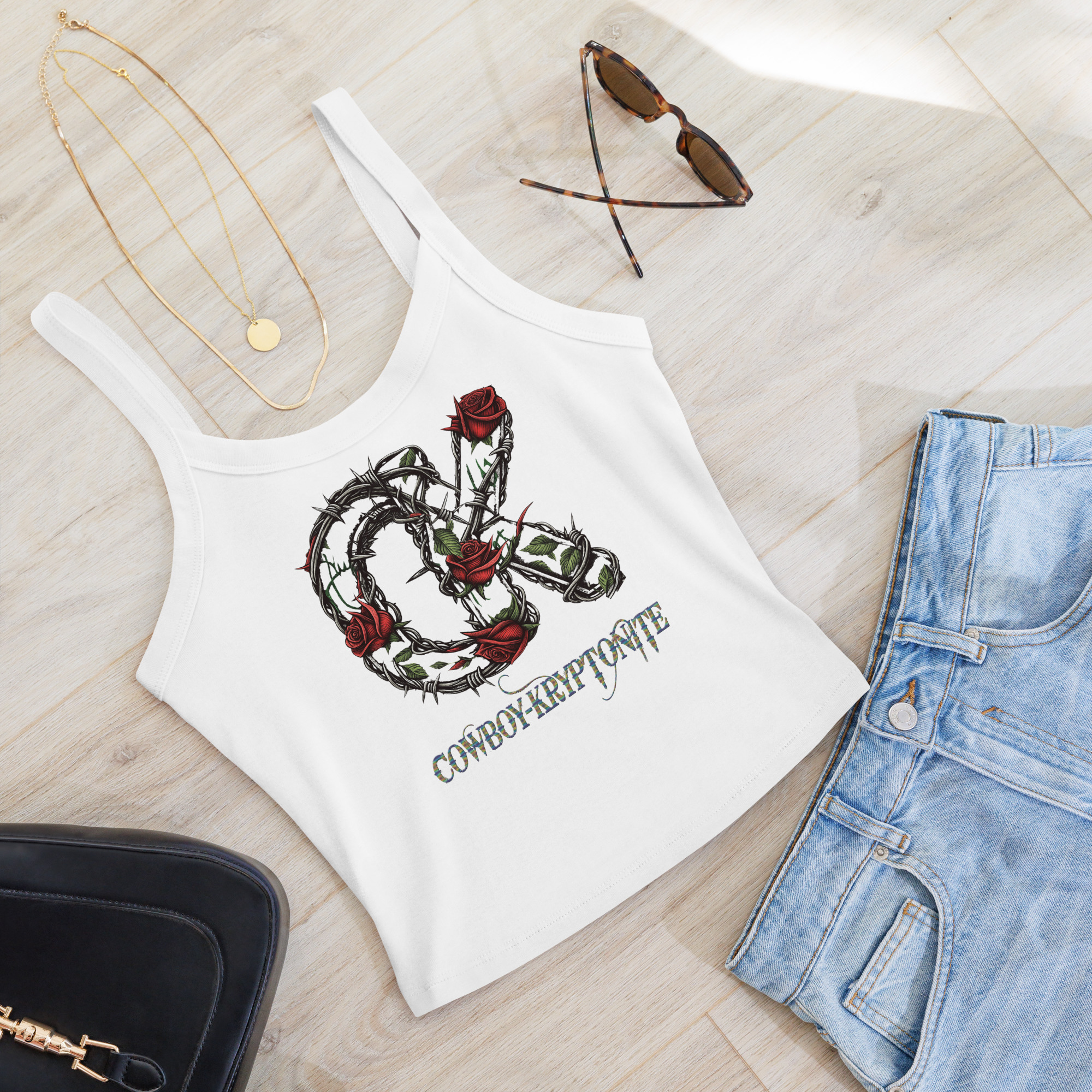 Cowboy Kryptonite – Western Micro-Rib Tank (Texas Chic Edition) - Image 4