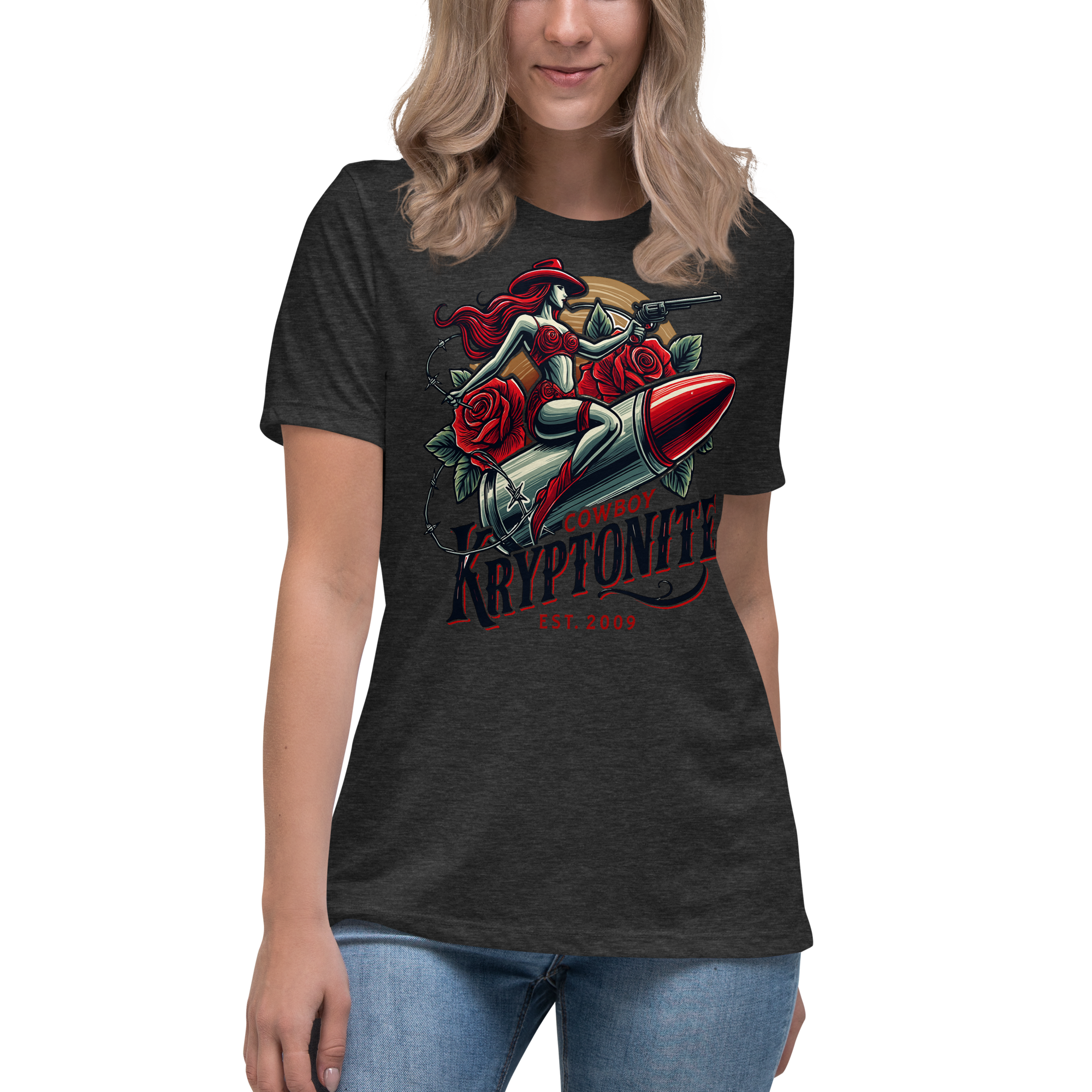 Cowboy Kryptonite “Ride Bold, Love Wild” – Women’s Relaxed T-Shirt - Image 7