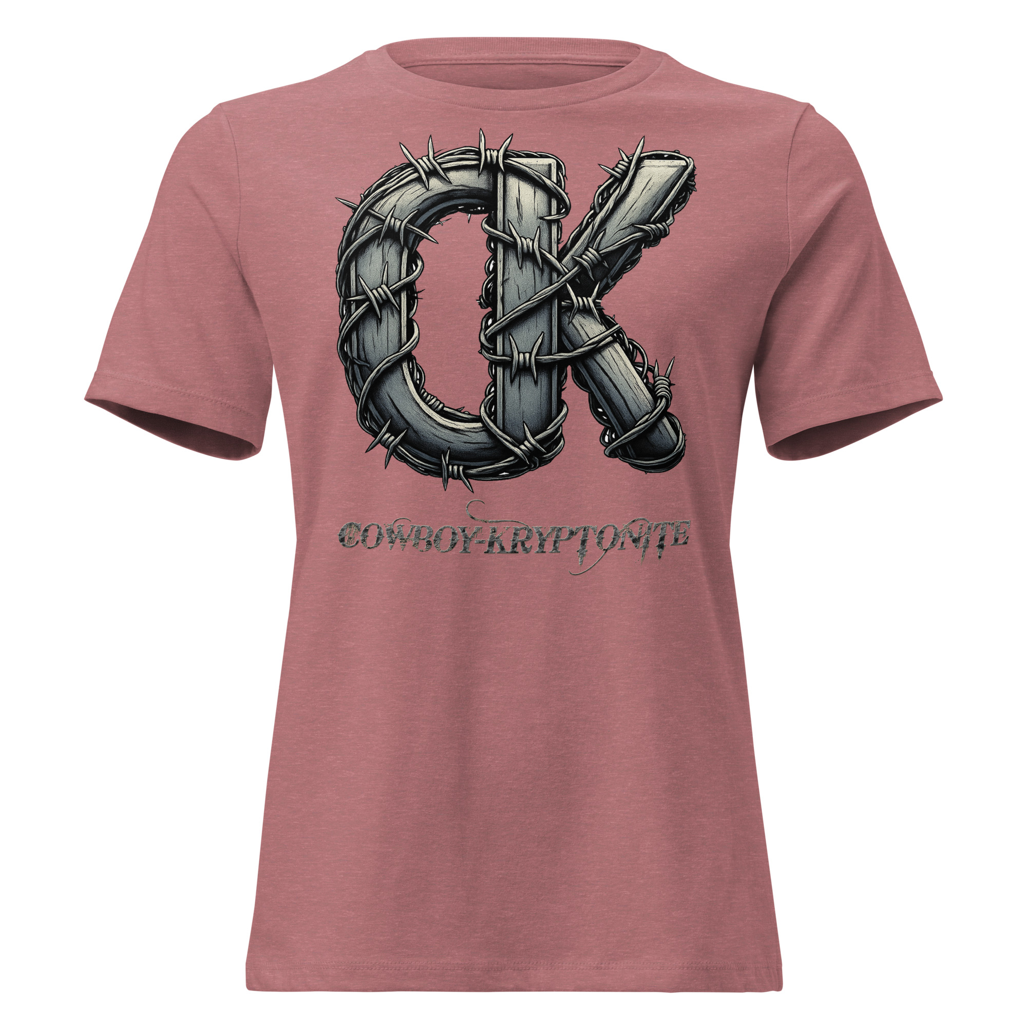 Barbwire CK – Cowboy Kryptonite Women's Relaxed T-Shirt - Image 3