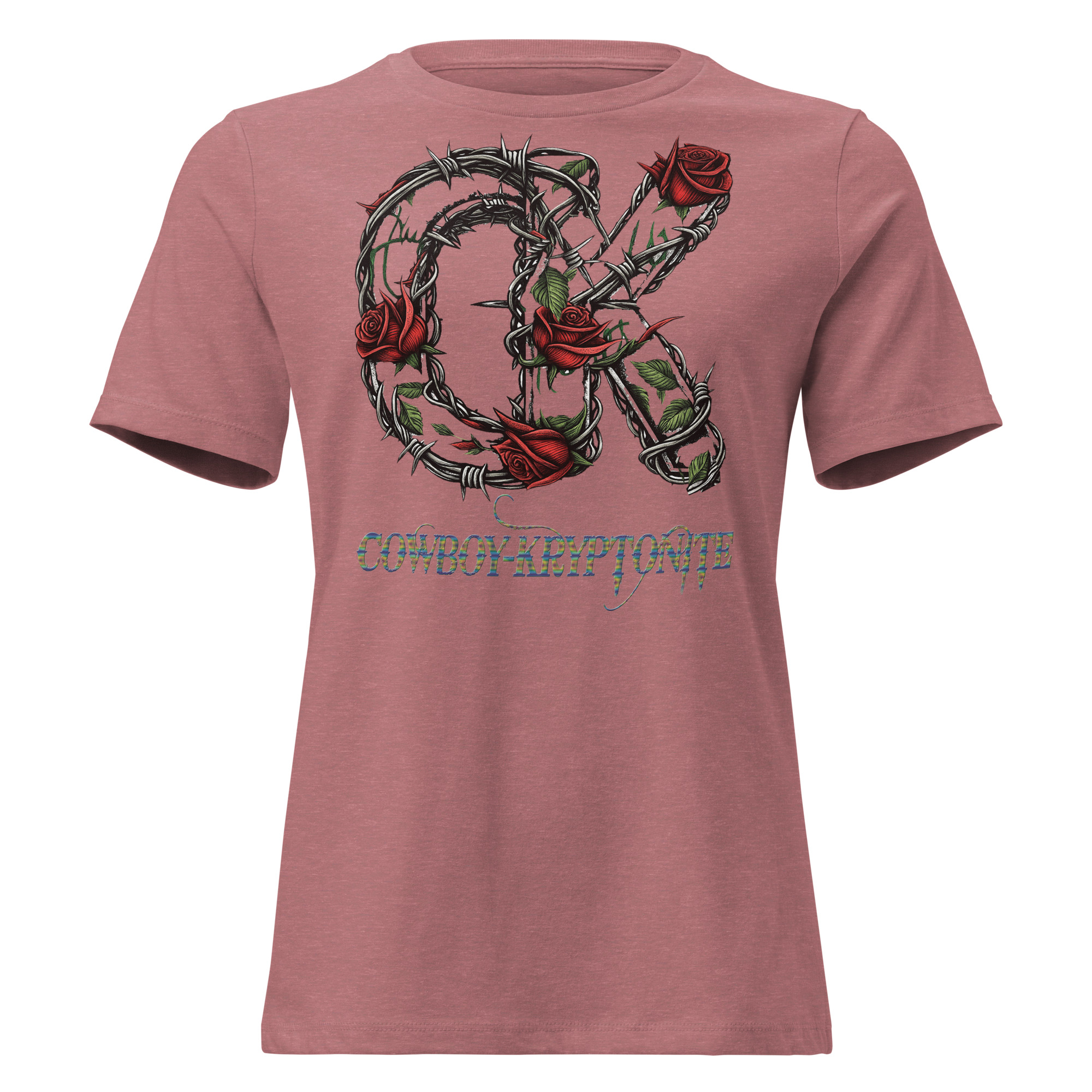 Cowboy-Kryptonite “Barbed Rose” Women’s Relaxed Tee - Image 2