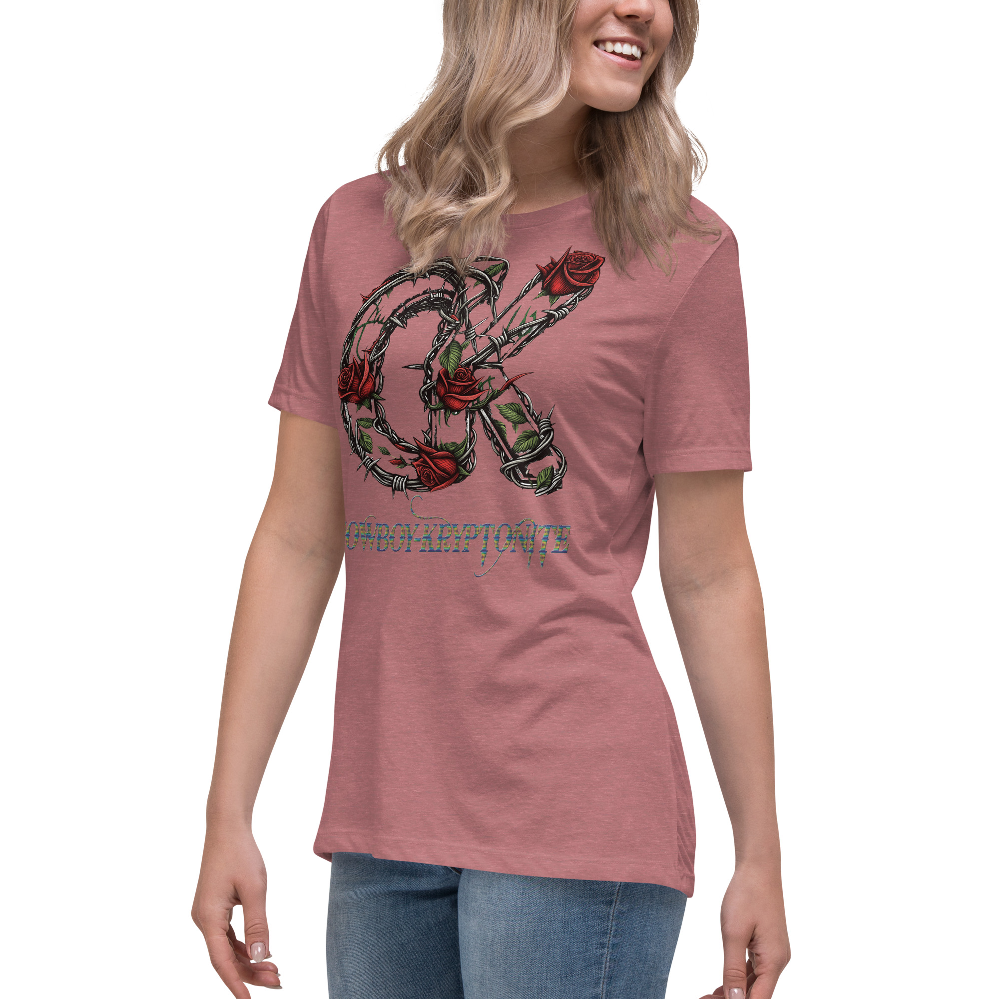 Cowboy-Kryptonite “Barbed Rose” Women’s Relaxed Tee - Image 10