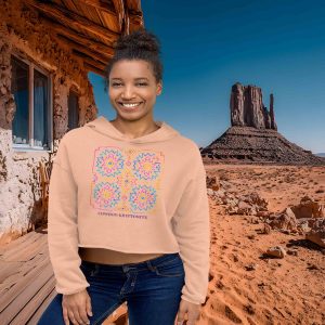 ✨ Neon Aztec - Cropped Hoodie