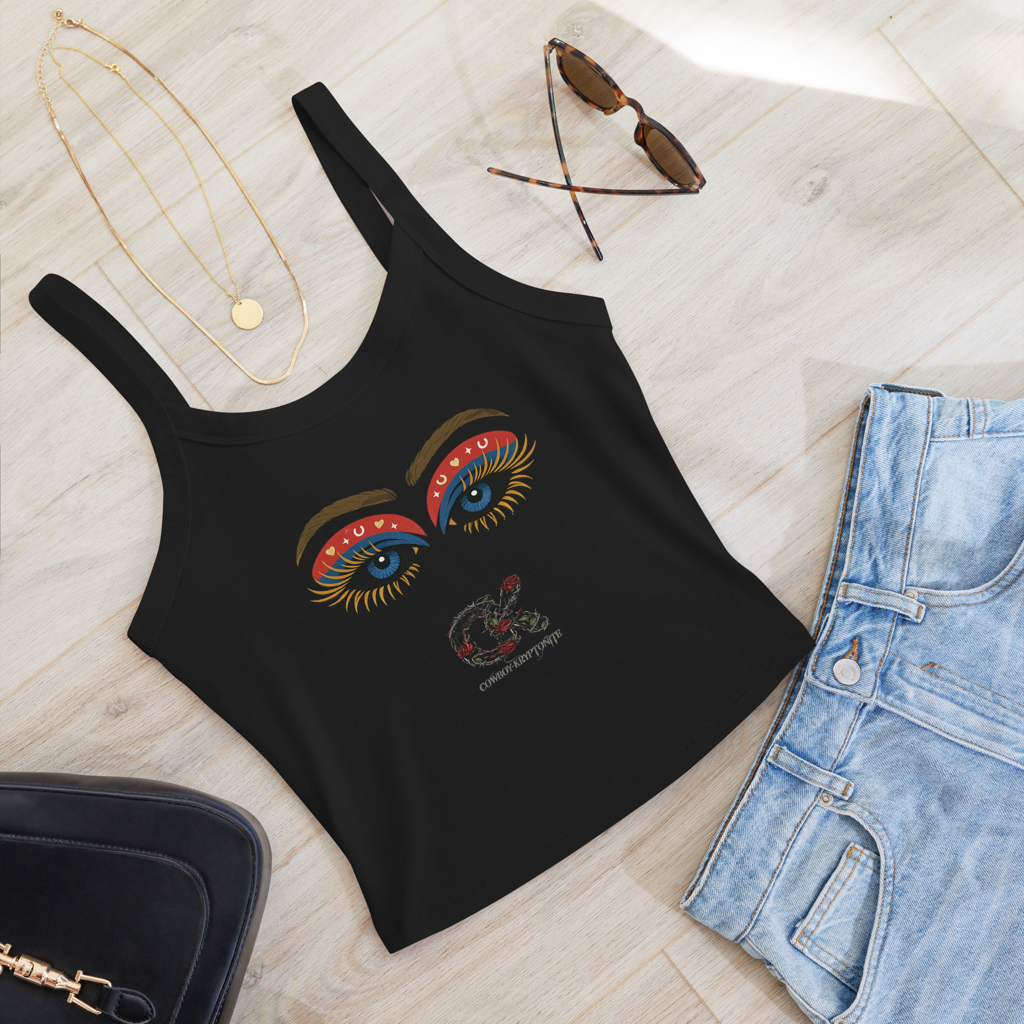 Cowgirl Eyes – Crop Top Tank - Image 7
