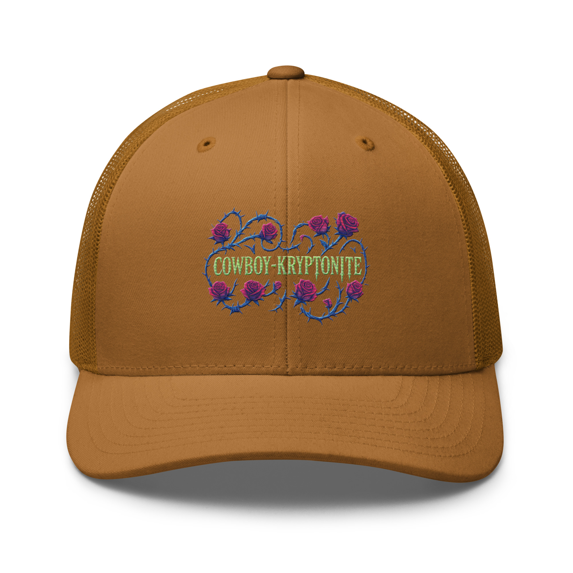 Neon Roses Trucker Hat - Image 4
