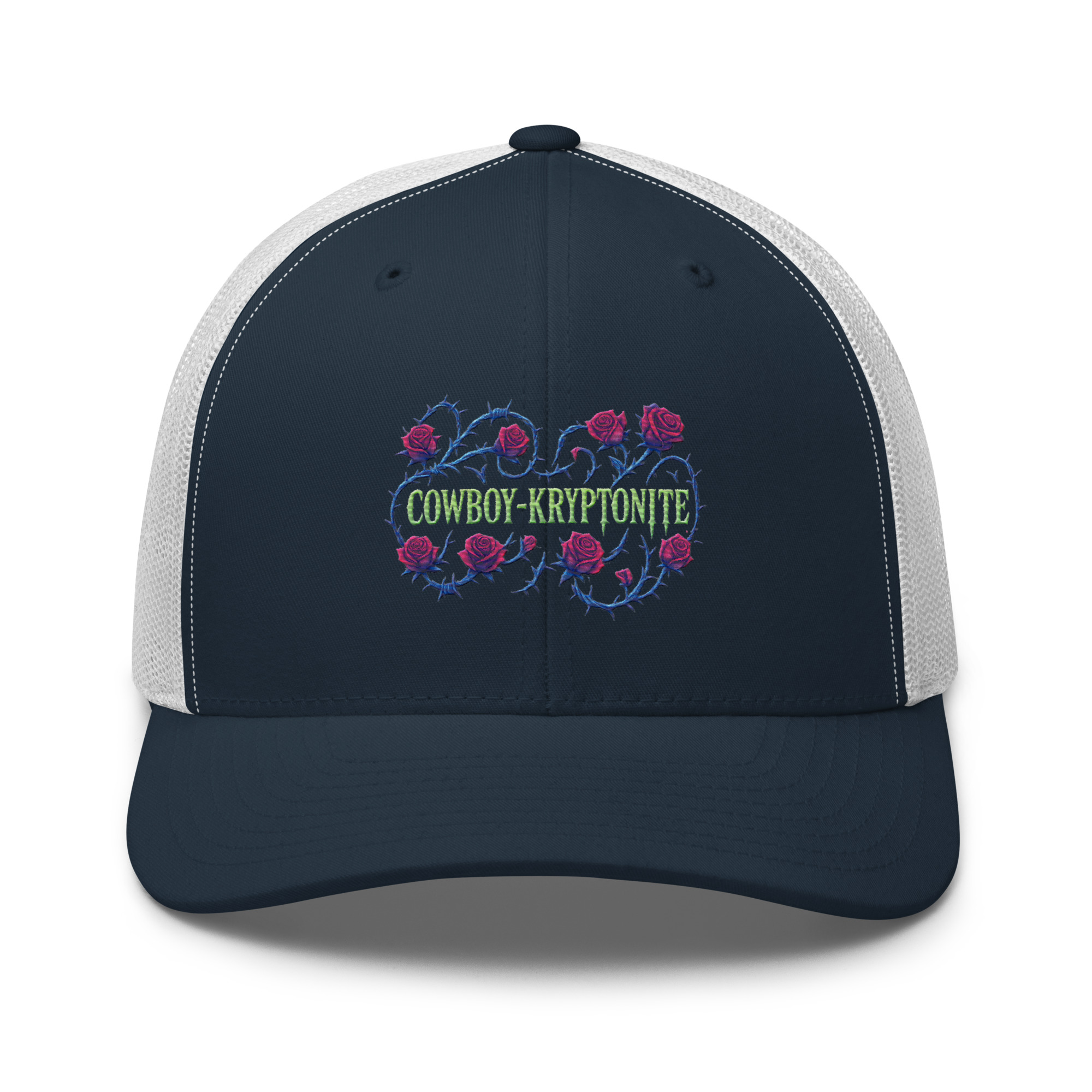 Neon Roses Trucker Hat - Image 7