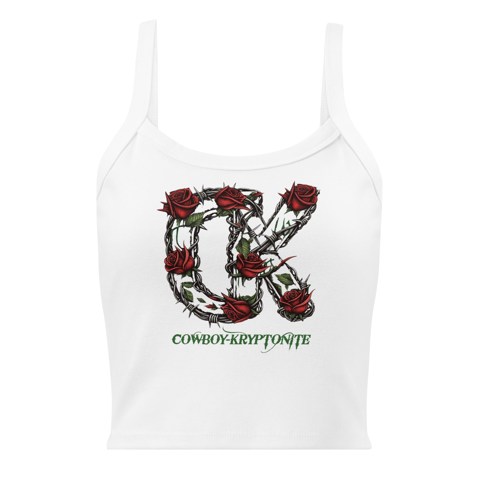 CK Roses & Barbwire - Crop Top Tank - Image 3