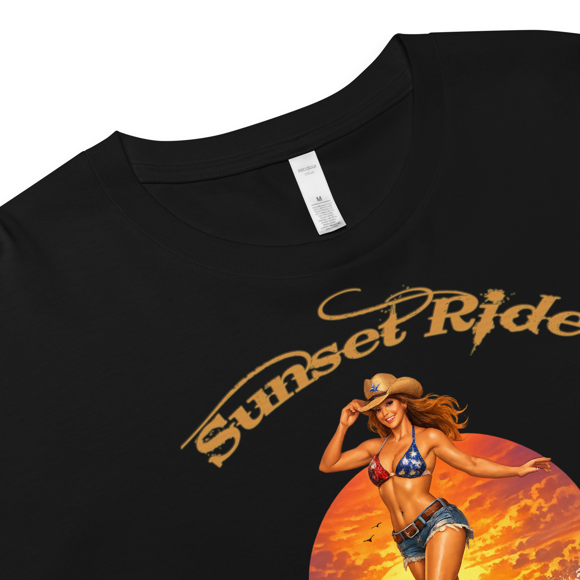 Sunset Ride — Cowboy-Kryptonite™ - Crop Top - Image 9