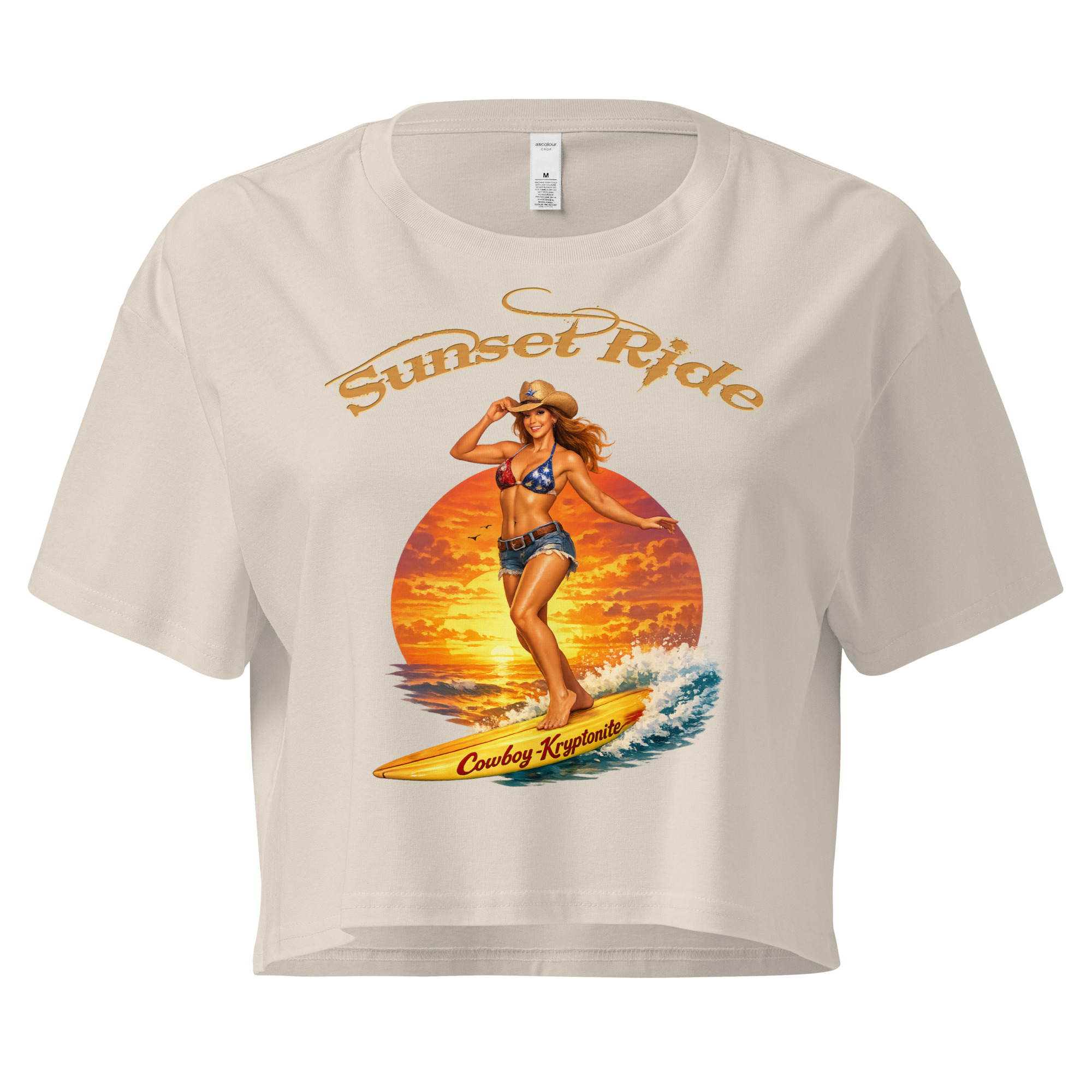 Sunset Ride — Cowboy-Kryptonite™ - Crop Top - Image 6