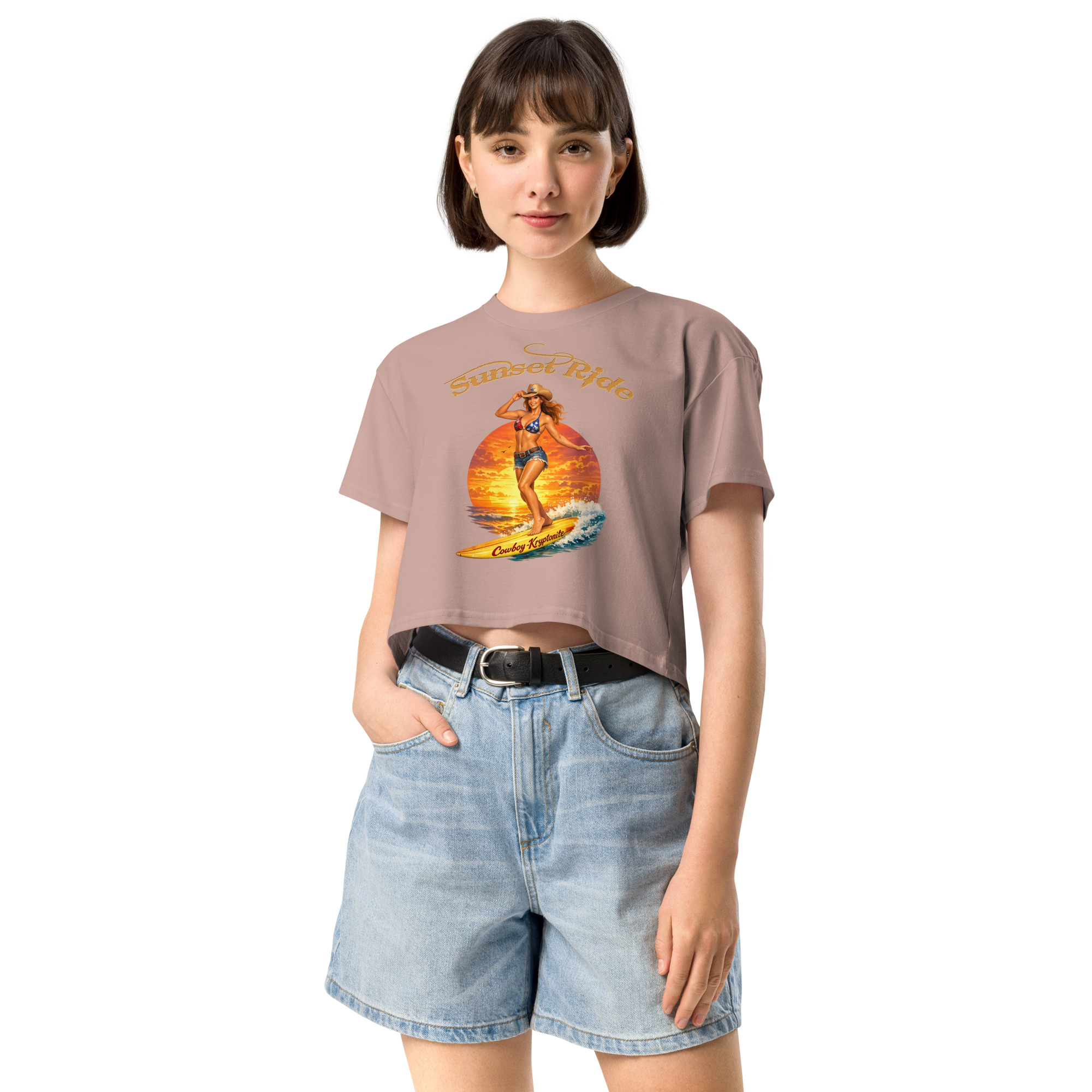 Sunset Ride — Cowboy-Kryptonite™ - Crop Top