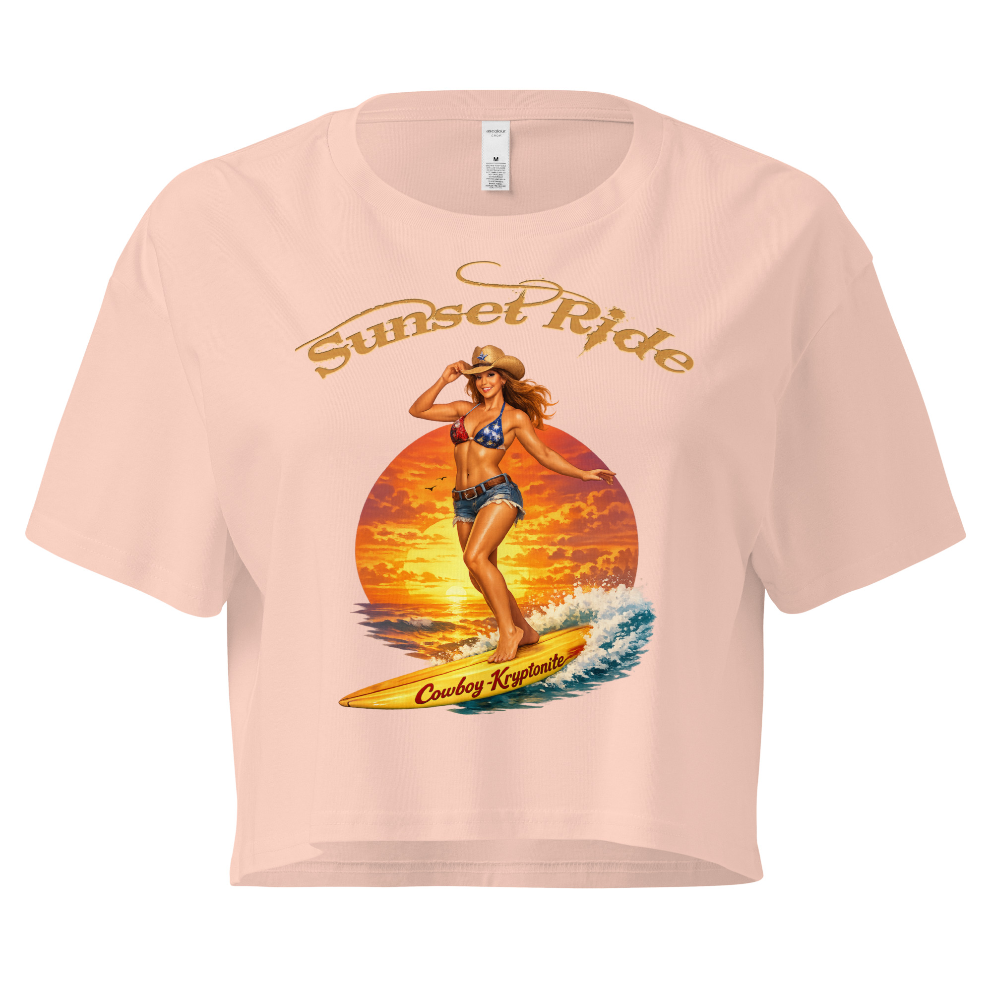 Sunset Ride — Cowboy-Kryptonite™ - Crop Top - Image 5