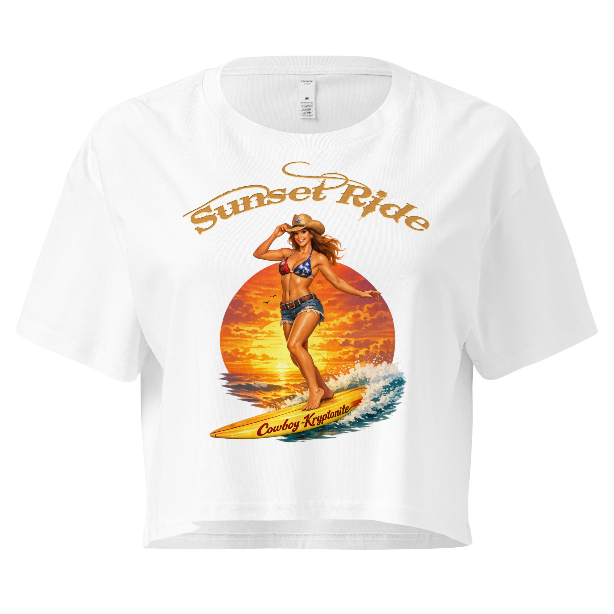 Sunset Ride — Cowboy-Kryptonite™ - Crop Top - Image 8